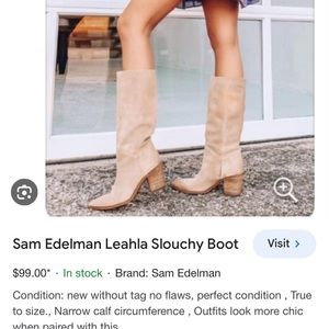 Sam Edelman Leahla suede boot size 7.5